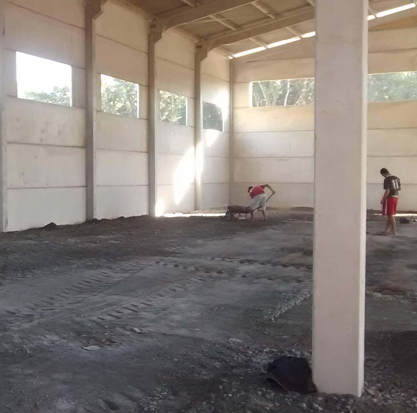 Nivelamento de piso para galpão